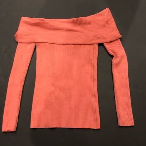 Pink off the shoulder sweater